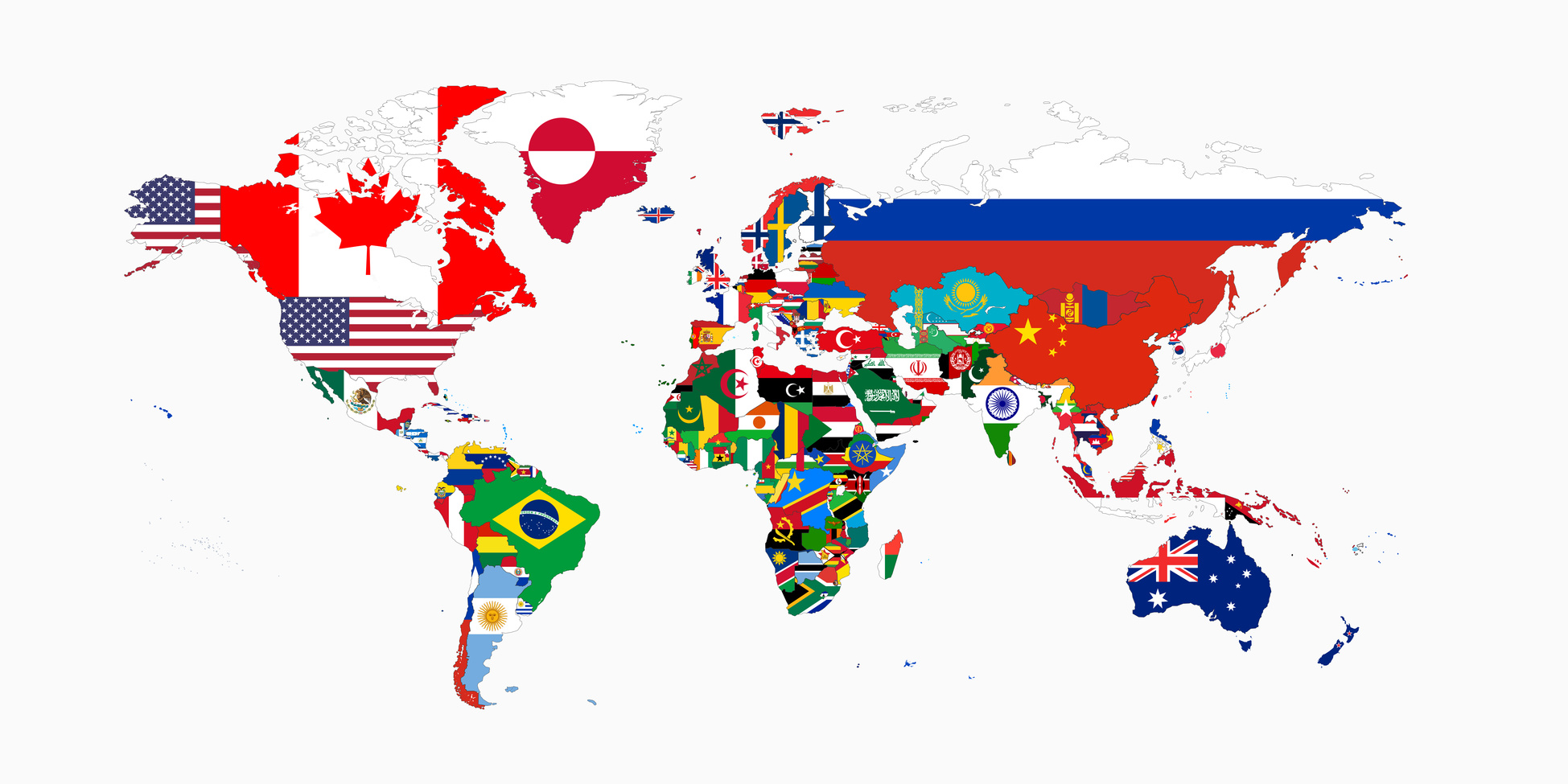 World Flag Map